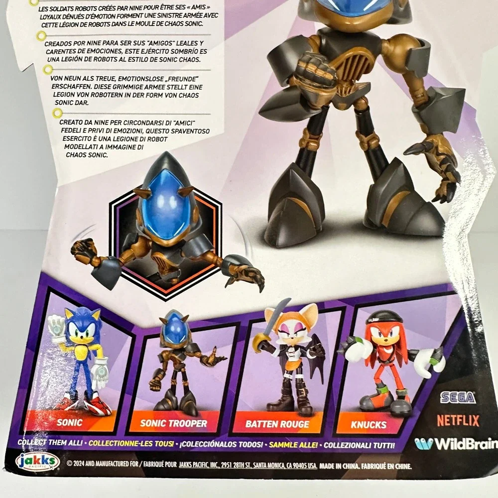 Jakks Sonic Prime Sonic Trooper The Grim Action Figure Kids 2.5 Inch Bronze‎ NEW